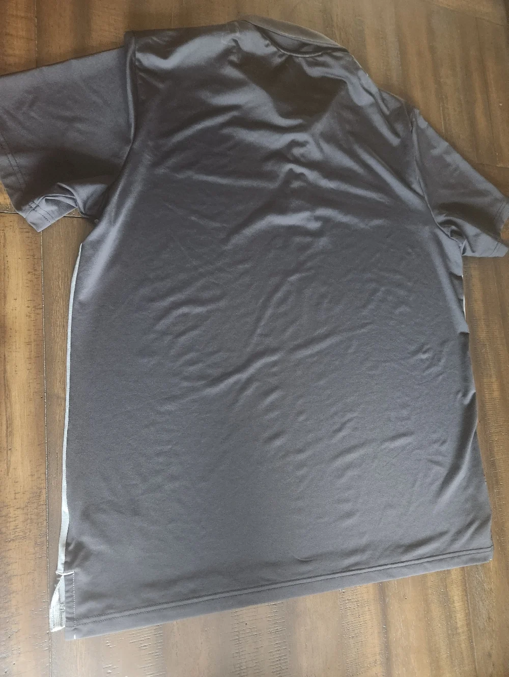 Adidas Grey and Black Short-Sleeve Golf Polo XL